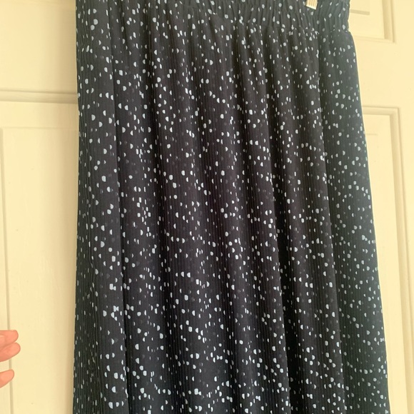New LOFT Midi Skirt Abstract Polka Dot Print SZ Medium - Picture 7 of 9